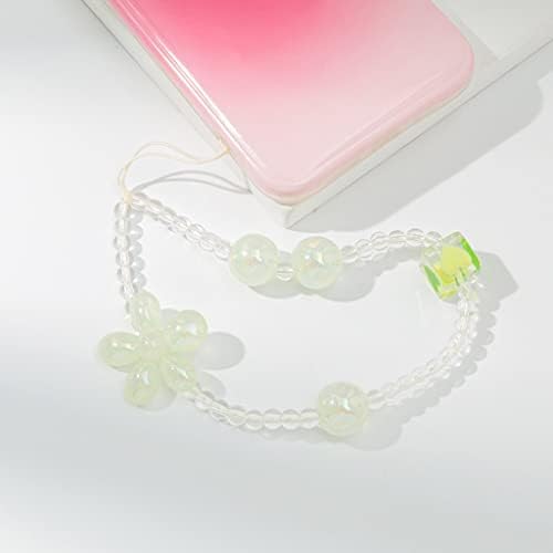 Xmtxzym acrílico cadeia telefônica de lanyard pingente de celular tira para jóias de capa de capa de meninas anti-femininas