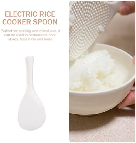 Cabilock Spoons Rice Paddle Spoon Scooper de arroz: 4pcs sopa asiática de mesa japonesa chinesa colheres de jantar colheres de aperto colher para sopa bolinho de aveia caos casos de bolinhos salada talheres de plástico de salada