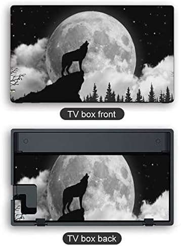 Wolf Moon Pattern Set Full Set Protetor Sticker Tampa para Nintendo Switch Console e Switch Lite Slim Skin