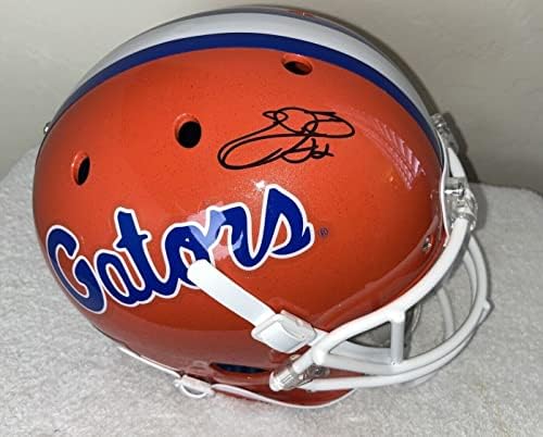 Emmitt Smith assinou o capacete Autografado da Florida Gators em tamanho real com a auteticação de holograma prova