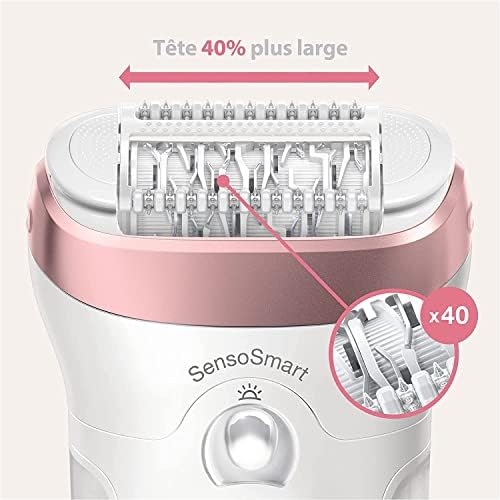 Braun Silk Epil 9 9710 Sensosmart sem fio Wet & Dry 2-in-1 Epilador