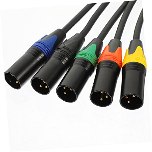 MILISTEN 10 PCS Linha de áudio Audio Audio Audio Cable Headset Adapter Cord Conectores fêmeas Conectores de fio Guitar