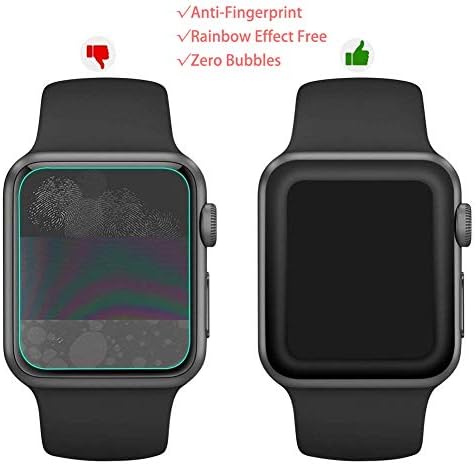 2 pacote compatível com o protetor de tela do Apple Watch Series 8 [41mm] Série 7 [nova versão] Filme de TPU à prova d'água