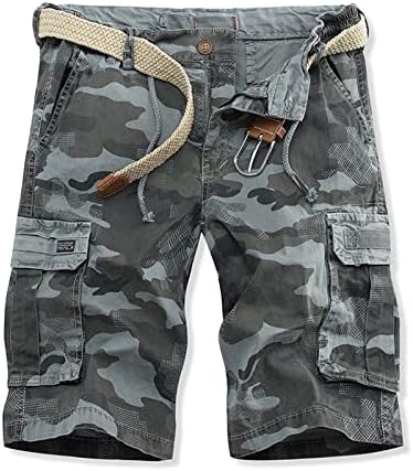 Botão de camuflagem masculina de Walldor para baixo de vários bolsos de carga de vários bolsos