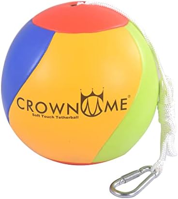 Crown Me Tetherball Ball e Corder-Tetherball Ball com corda e argola de carabineer, bomba de duas agulha
