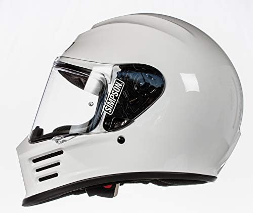 Simpson spbl1 bandit de velocidade de face cheia face size tamanho - grande - branco - escudo transparente incluído