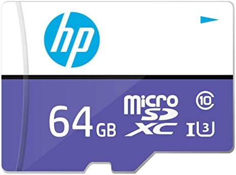 HP HFUD064-1U3-PA MICROSDXC, 64 GB, UHS-I, 4K, Classe 10 Compatível, Velocidade máxima de leitura: 100 MB/S, velocidade