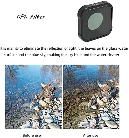 Filtro cpl mcuv nd 8 16 32 filtros de lentes lentes iniciantes para o herói da GoPro Black 11 Mini Camera Acessórios