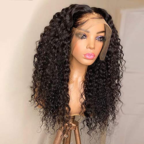 Curly 13x6 HD Transparente Lace Front Wigs com cabelos de cabelos de cabelos de cabelos percam