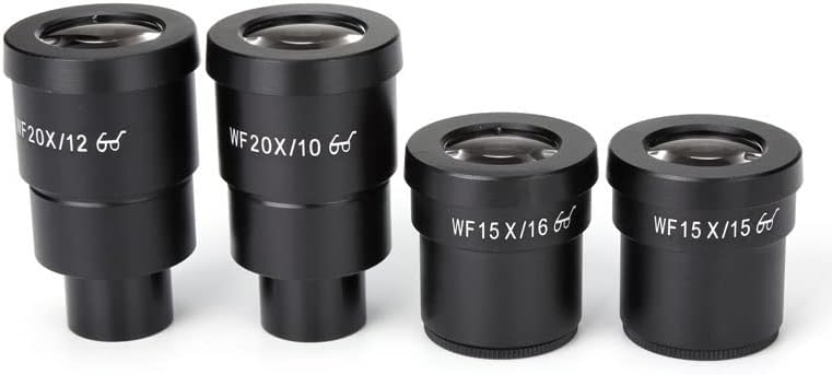 Kit de acessórios para microscópio para adultos 2pcs wf10x wf15x wf20x microscópio oculares para microscópio estéreo em campo