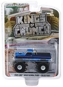 Greenlight 49060 -C Reis da série Crunch 6 - Pé de urso - 1985 GMC High Sierra 2500 Monster Truck 1/64 Diecast escala