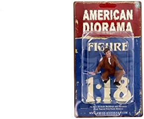 American Diorama Race Day 1 Figura IV, marrom claro 76286 - 1/18 estatueta em escala - acessório de diorama