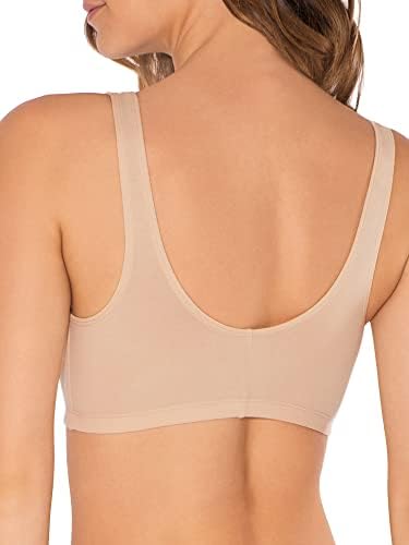 Fruto do Loom Front Frosture Feching Cotton Bra