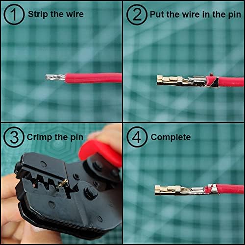 55 conjuntos servo plug plug masculino conector feminino crimp pino de cabo kit com ferramenta de crimpagem compatível com jst syp futaba para hitec spektrum rc