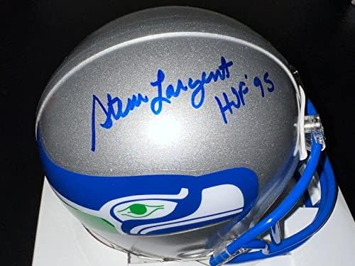Steve Largent Seattle Seahawks HOF 95 JSA autenticado Mini capacete assinado - Mini capacetes autografados da NFL