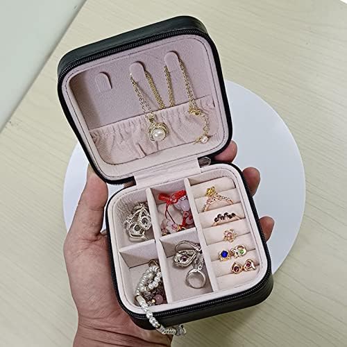 10 Pack Mini Jewelry Travel Case Small Jewelry Organizer Box for Women Girls portátil Jóias Exibir caixa de armazenamento para anéis Brincho