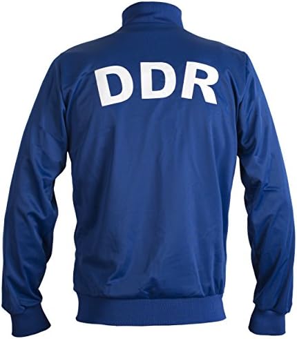 JL Sport Deutsche Demokratische Republik Alemanha Oriental DDR DDR de 1970 Retro Football Jacket Racksuit Zip-up
