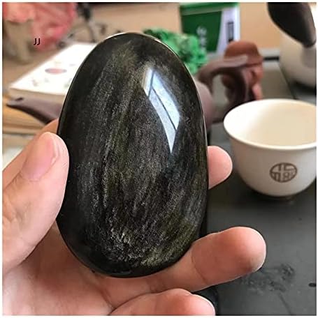 GOJEMA Obsidiana Natural Uma pedra para afastar os espíritos malignos Artigos de móveis de pedra malaquita Amostras de minério