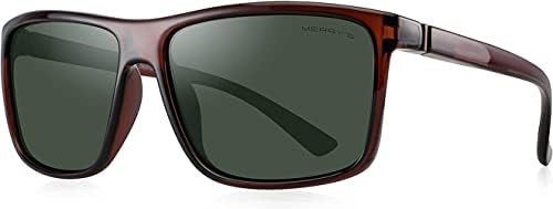 Óculos de sol polarizados de afeboo Óculos de sol polarizados retangulares para homens Mulheres Piloto de pesca de condução