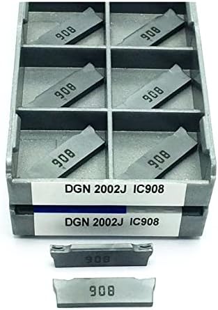 Ferramenta de moagem do carboneto DGN2002J IC908 DGN2002C IC908 CNC Ferramenta de torneamento de metal de moagem 2mm DGN 2002J: 10pcs)