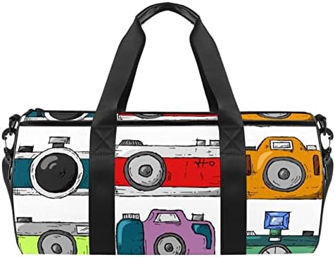 Mamacool desenhou a câmera Duffel ombro de transporte de bolsa de lona de lona para ginástica para a dança de ginástica weekender