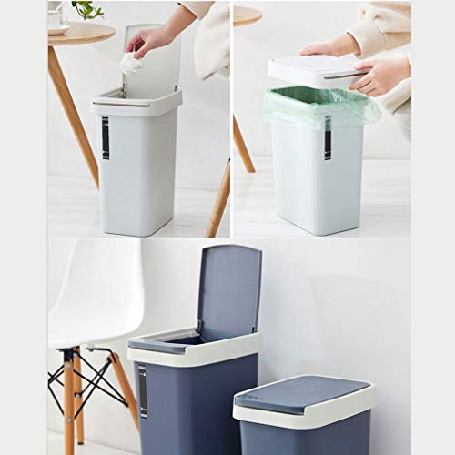 Neochy Indoor Dustbins Lixo doméstico Lixo da família Nórdica Banheiro da família Lixo retangular lata de lata de cozinha latas