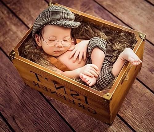 Recém -nascidos foto de bebê prop menino menina fotografia de roupas de malha de malha de malha de chapéu de shorts