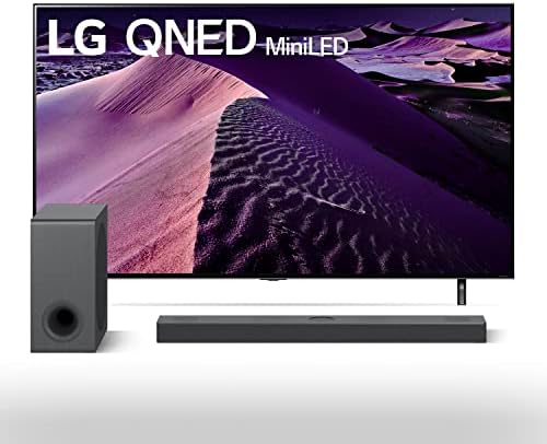 LG 55 polegadas da classe QNED85 Série 4K TV inteligente com Alexa embutida 55qned85uqa S75Q 3.1.2ch Barra de som com dolby atmos
