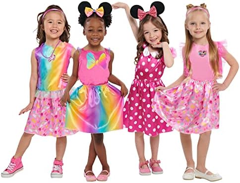 Disney Junior Minnie Mouse Bowdazzling Dress-Up e Fingle Play Trok, encaixa os tamanhos 4-6x, Kids Toys para idades de