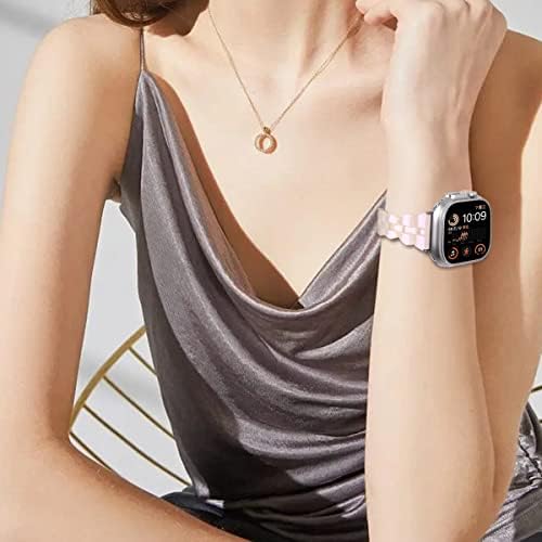 OCEBEEC Compatível com Apple Watch Band Série Ultra 8 7 6 5 4 3 2 1 SE 38mm 40mm 41mm 42mm 44mm 45mm 49mm, elegantes bandas