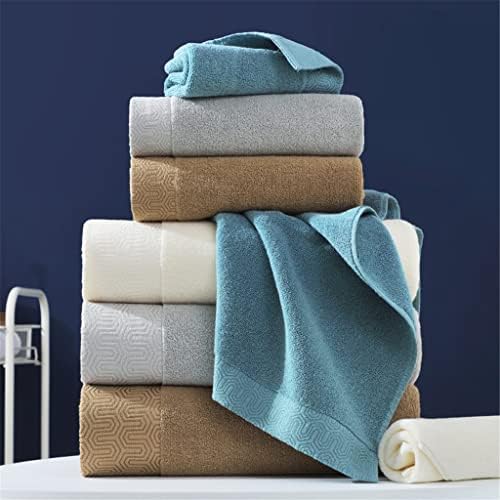 Czdyuf Solid Color Bath Toalhas, 1 toalhas de banho grandes, 1 toalhas de mão 1 toalhas de rosto, algodão macio absorvente