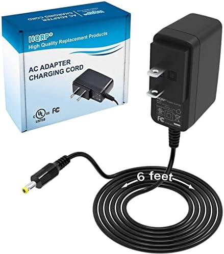 Adaptador AC HQRP 6V compatível com Sony AC-E60 AC-E60HG AC-E601 AC-E602 AC-E604 1-476-122-15 1-476-122-11 1-476-122-12 Adaptador de fonte de alimentação + plugue euro Adaptador