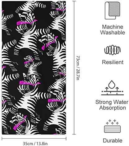 Engraçado zebra de zebra engraçado zebra toalha de face toalhas premium pano de lavagem de pano para spa e banheiro