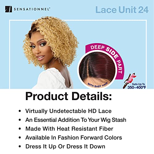 Sensationnel Brindly Lace Front peruca - orelha amarrada à mão a orelha de renda macia sintética com cabelos de bebê 5 polegadas