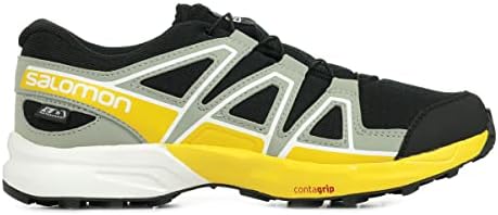 Salomon Speedcross Classalomon Sapatos de corrida à prova d'água, ferro preto/forjado/limão, 6 garoto grande
