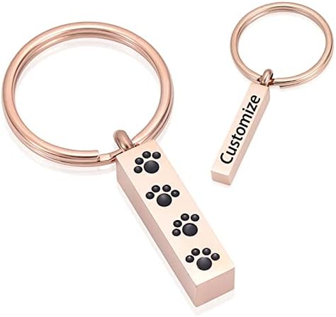 Presentes Memoriais de Pet Baowiqi, Chaves de chaves personalizadas para cães personalizados Memorial Memorial - Simpatia pela perda de cachorro