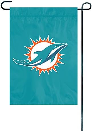 O animal NFL Miami Dolphins Premium Garden Bandal, 12,5 x 18 polegadas