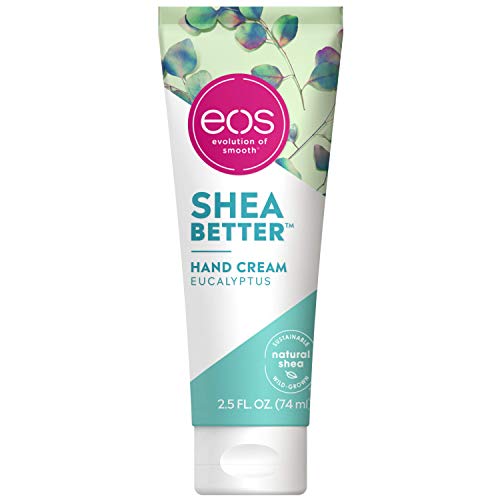 EOS Shea Better Hand Cream - Eucalyptus Natural Keit Butter Hand Loção e Cuidados com a pele 24 horas com manteiga de karité e óleo 2,5 oz