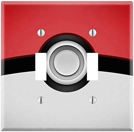 Placa de tampa de parede de alternância de alternância única - Pokeball