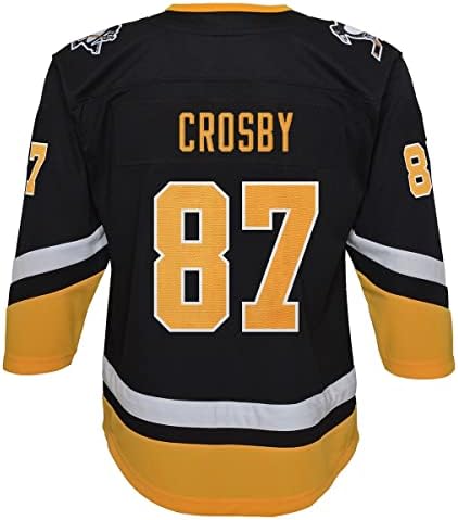 Outerstuff Sidney Crosby Pittsburgh Penguins 87 Premier juvenil Terceiro jogador alternativo Jersey