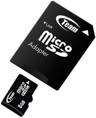 8GB CLASSE 10 MICROSDHC Equipe de alta velocidade 20 MB/SEC CARTÃO DE MEMÓRIA. Blazing Card Fast para HTC Aria Desire