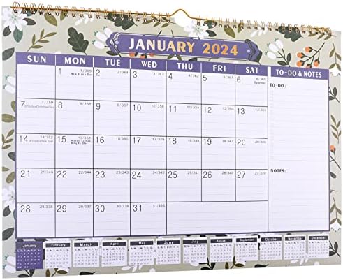 2023-2024 Calendário de parede de jul. 2023-dezembro de 2024 CALENDÁRIO DE ENGULHOS DESPECIMENTO 18 CALENDÁRIO MENSAL DE WALL CALENDÁRIO DO TIBRAÇÃO DO FILA FLORAL Planejadores de cronograma diário de calendário diário