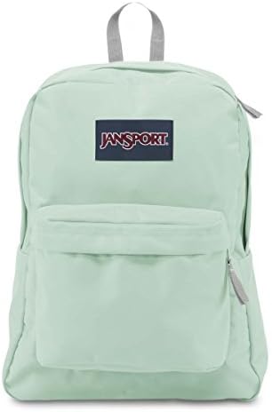 Jansport Superbreak One School Backpack for Girls, Boys, Brook Green - Durável e leve bookbag para adolescentes com 1 compartimento principal, bolso da utilidade frontal com organizador embutido - mochila premium