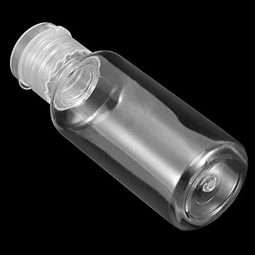 Zeonhak 110 pacote 1oz garrafas vazias de plástico transparente, garrafa de viagem de plástico com tampa de flip, recipientes