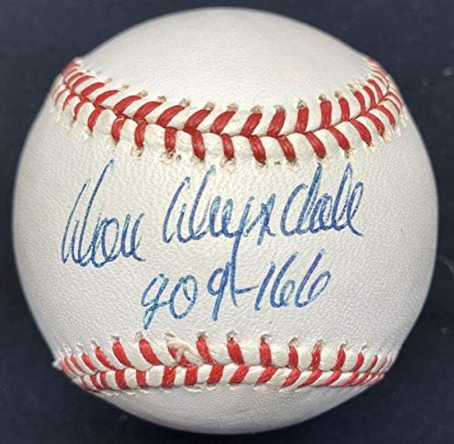 Don Drysdale 209-166 vence as derrotas de beisebol assinado PSA - bolas de beisebol autografadas