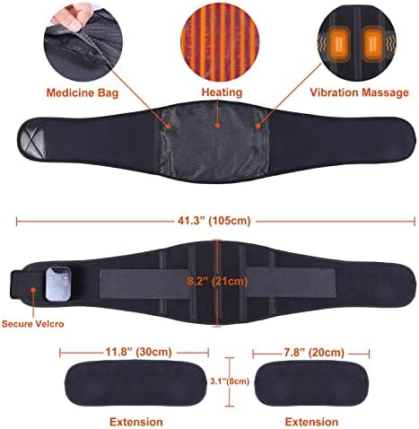 Dickao portátil Padting de massagem com controle de toque - Correia de aquecimento sem fio exclusiva para cólicas de período alívio da dor