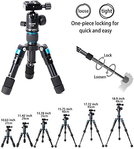 Tripé de liga de qualidade sólida com câmera DSLR da cabeça de 360 ​​°, telescópio monocular de 360 ​​graus de 360 ​​graus