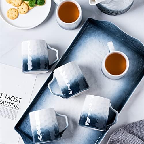 Gretd Gradiente Cerâmica Cerâmica Conjunto de água Copa Pote de chá Kettle fria com bandeja Cupo da xícara de chá da tarde de