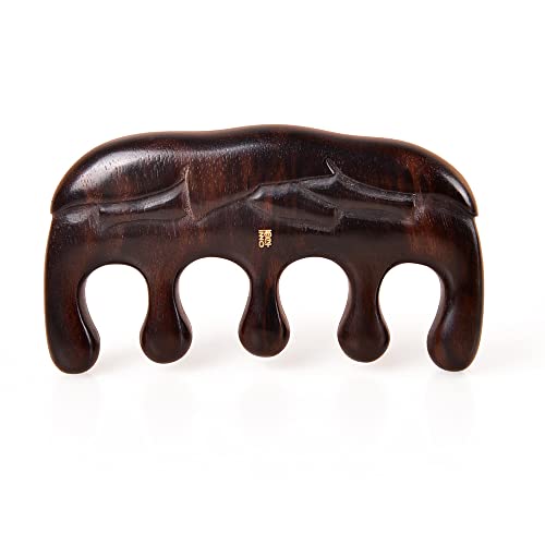 Tan Mujiang Massage Hair Comb Wood Natural Wood