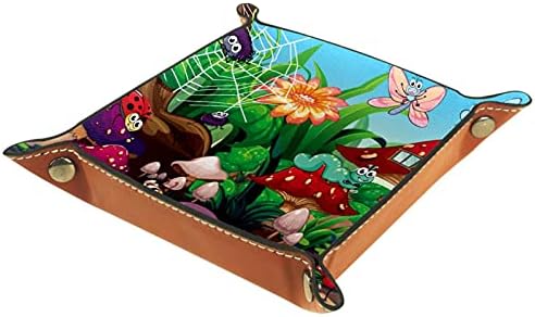Lyetny Insets que vivem juntos na caixa de armazenamento de ilustração do jardim a cabeceira de mesa de mesa alterar a carteira